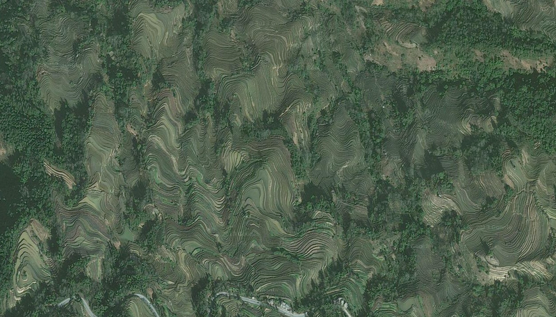 Illustration for article titled Satellite Images of Agricultural Fields Make the Earth Look 8-Bit